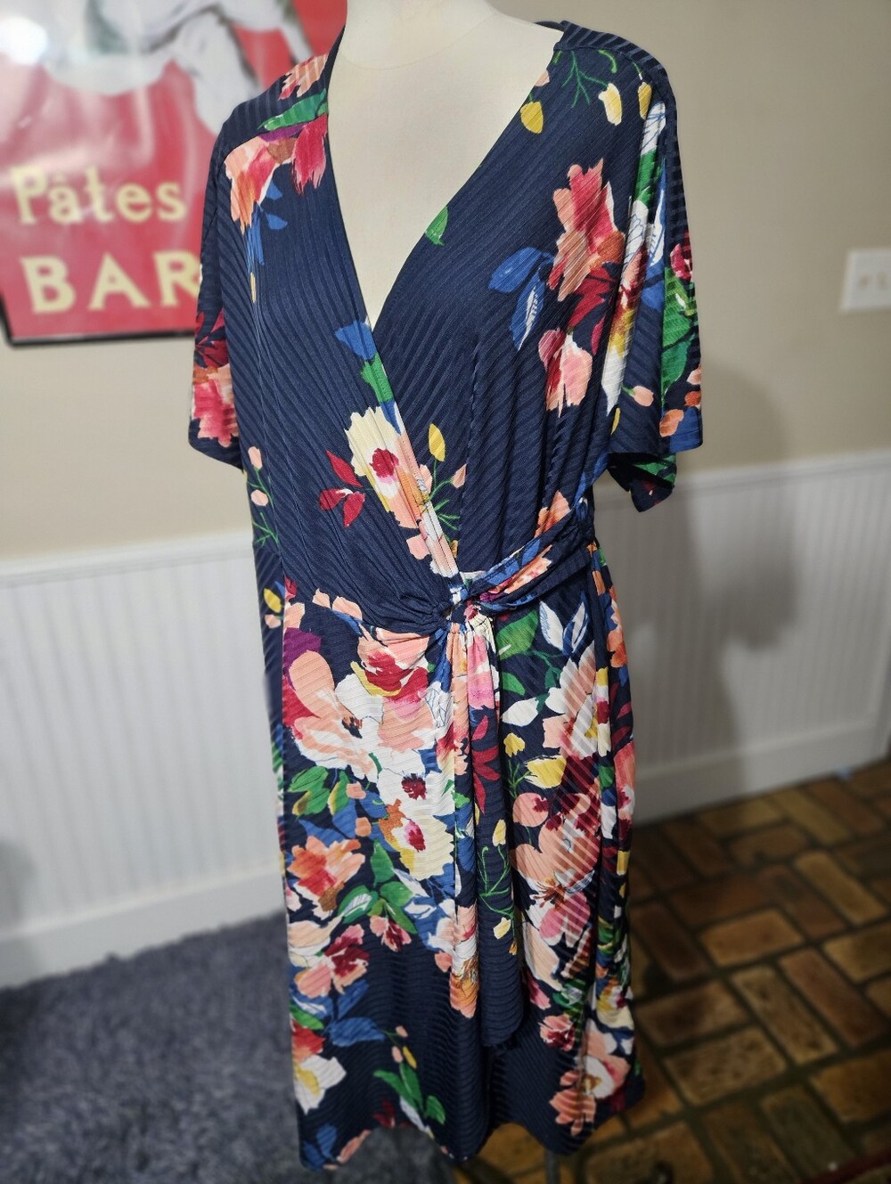 Signature By Robbie Bee Floral Dress 1X